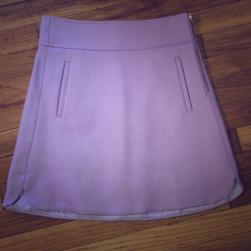 Jcrew light pink wool skirt